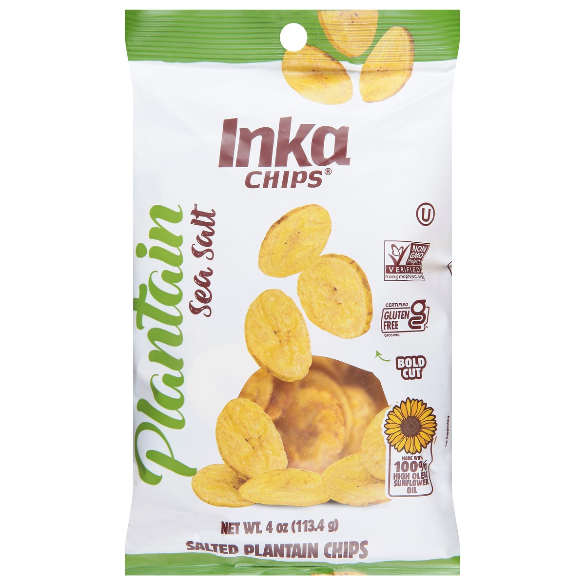 slide 1 of 9, Inka Sea Salt Plantain Chips 4 oz, 4 oz