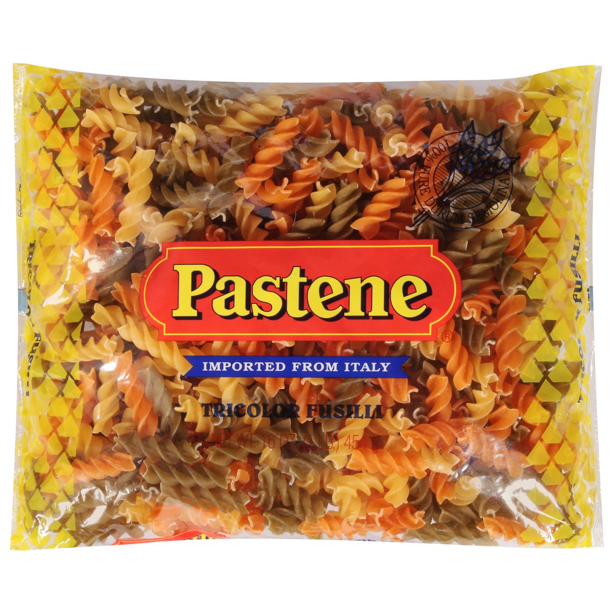 slide 1 of 2, Pastene Tricolor Fusilli 16 oz, 16 oz