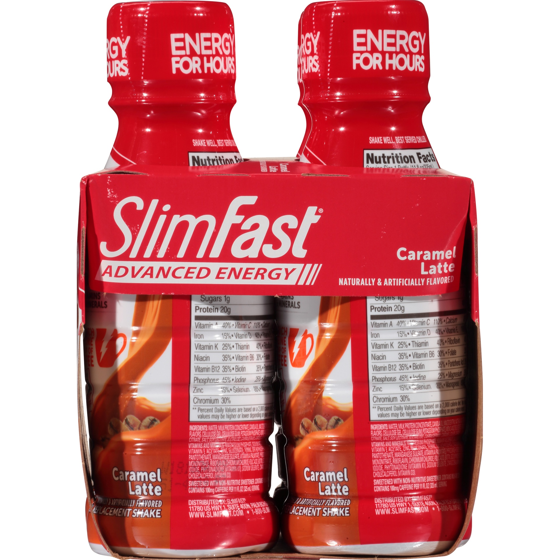 Slimfast Advanced Nutrition High Protein Caramel Latte Meal Replacement Shake 4 Ct 11 Fl Oz Shipt 6291