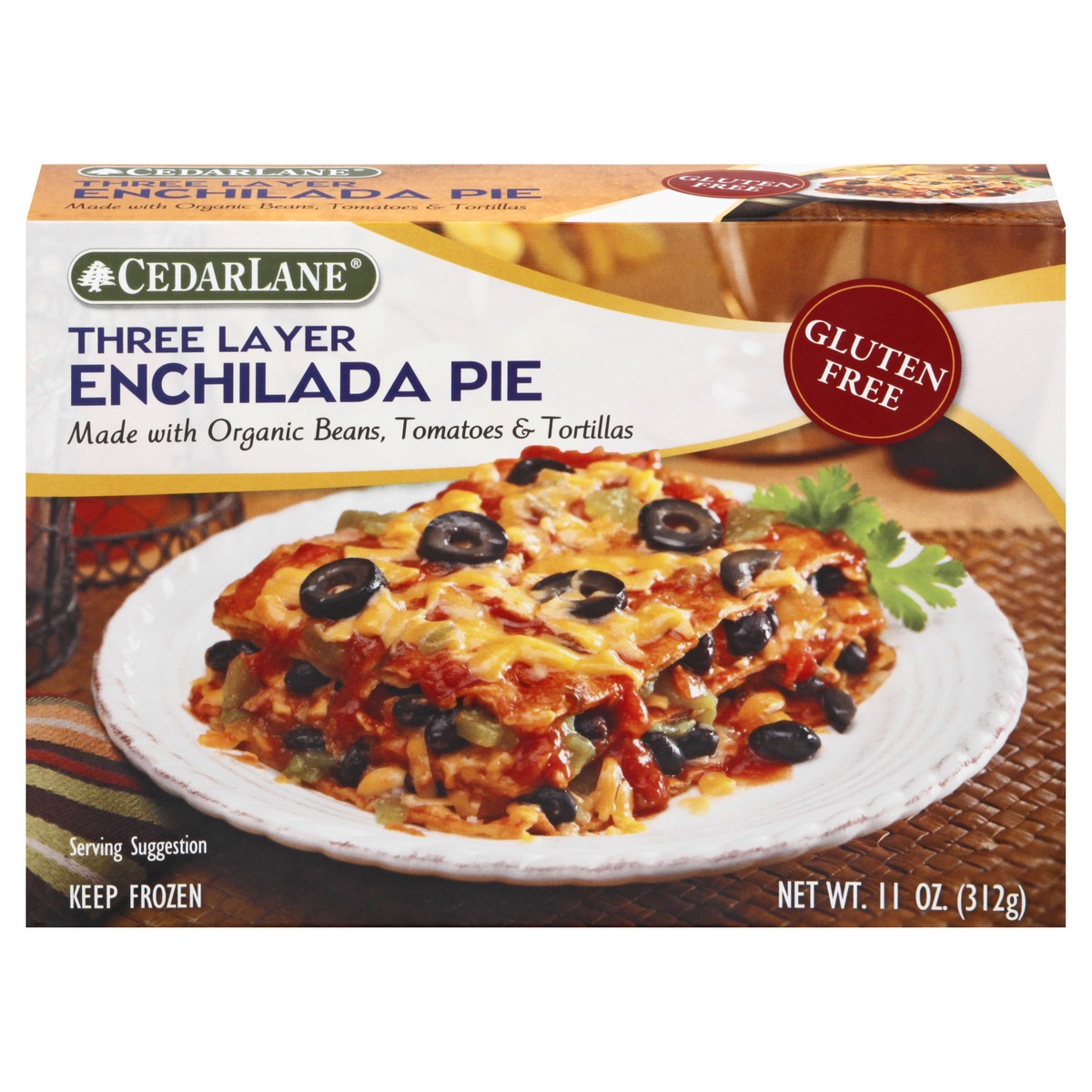 slide 1 of 13, Cedarlane Three Layer Enchilada Pie 11 oz, 11 oz