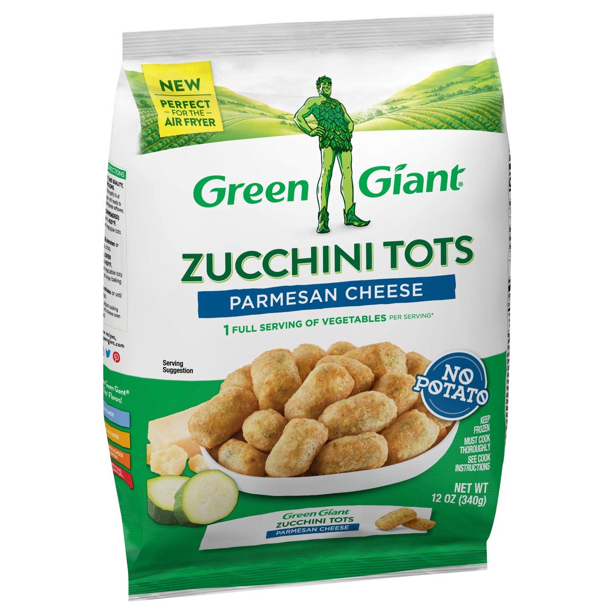 slide 4 of 9, Green Giant Zucchini Tots, Parmesan Cheese, 12 oz