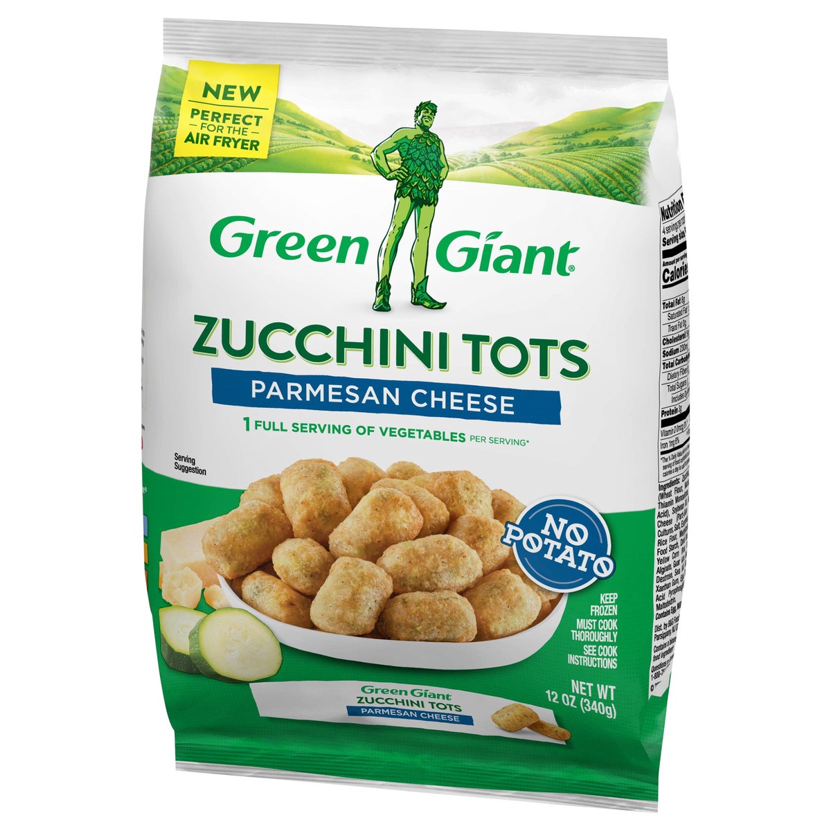 slide 9 of 9, Green Giant Zucchini Tots, Parmesan Cheese, 12 oz