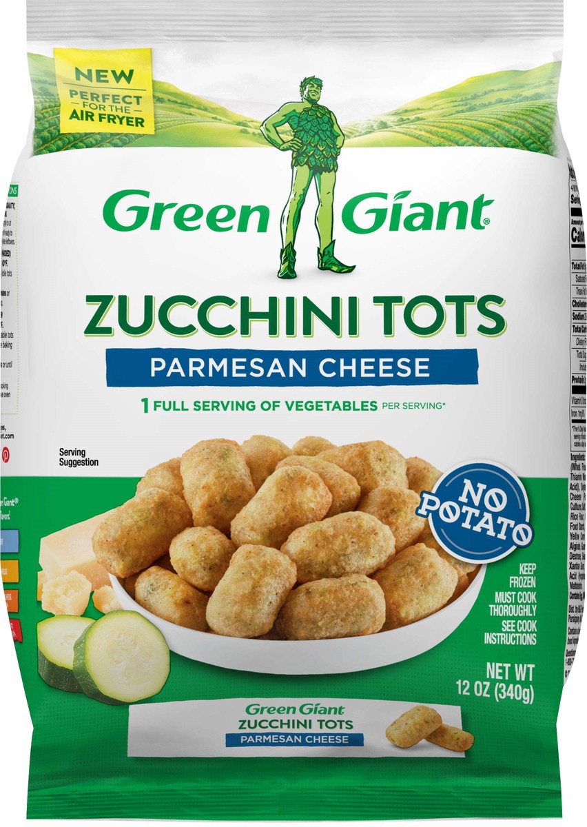 slide 8 of 9, Green Giant Zucchini Tots, Parmesan Cheese, 12 oz