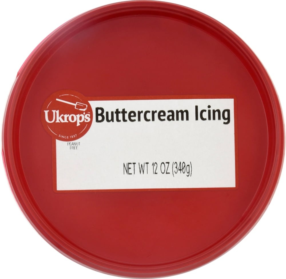 slide 1 of 1, Ukrop's Regular Buttercream Icing, 12 oz
