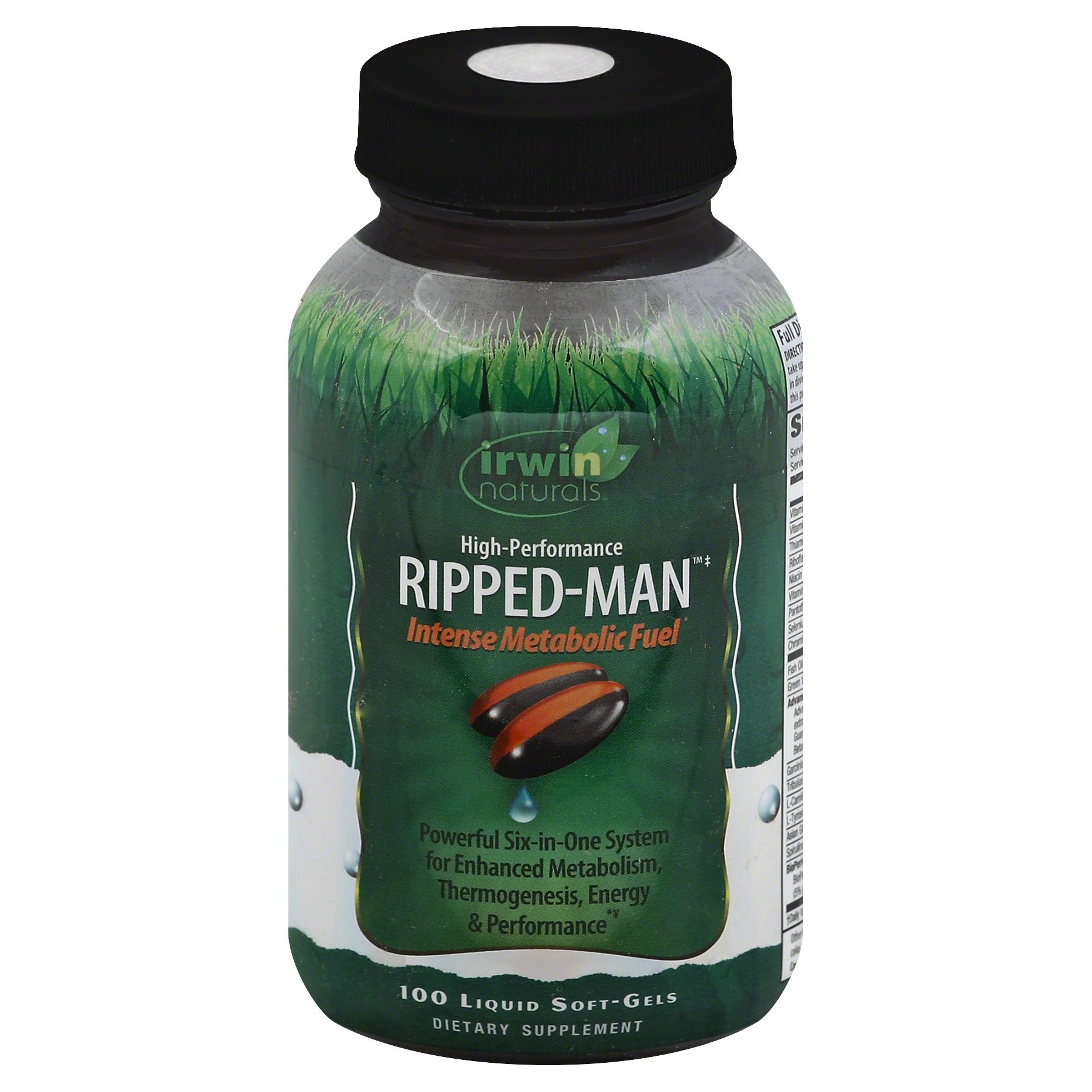 slide 1 of 1, Irwin Naturals High-performance Ripped-man, Intense Metabolic Fuel, 100 ct