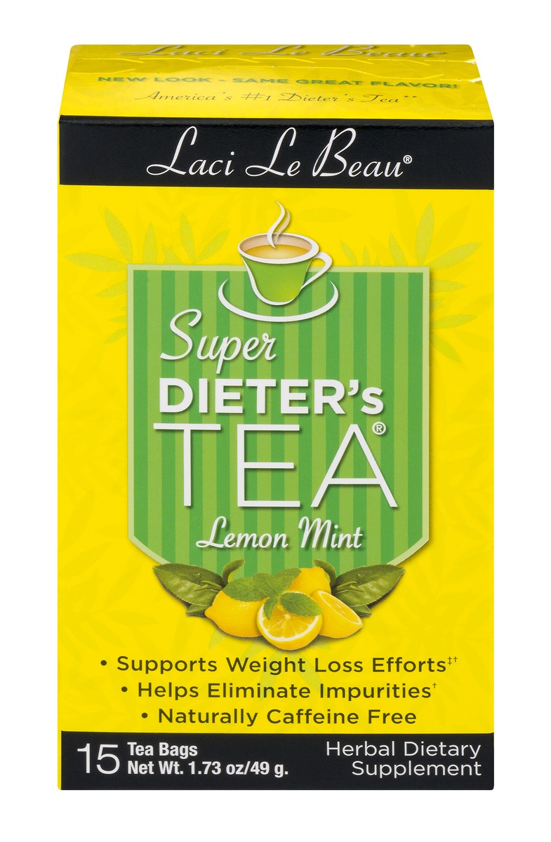 slide 1 of 1, Laci Le Beau Super Dieter's Lemon Mint Tea, 15 ct