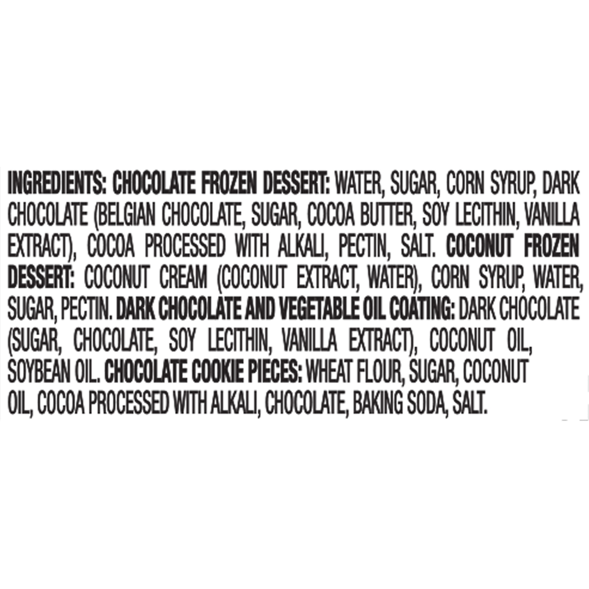 slide 7 of 7, Häagen-Dazs Non-Dairy Crispy Trio Layers Dark Chocolate Coconut Cookies & Creme Frozen Dessert, 14 fl oz
