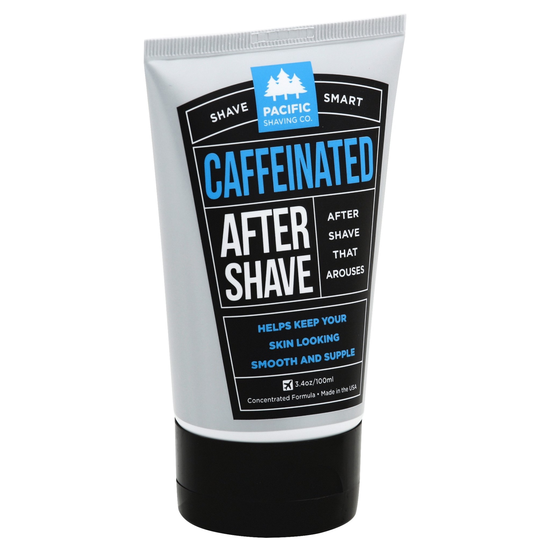 slide 1 of 4, Pacific Shaving Co. Caffeinated After Shave Cream, 3.4 oz
