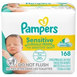 Pampers Sensitive Baby Wipes - 168ct