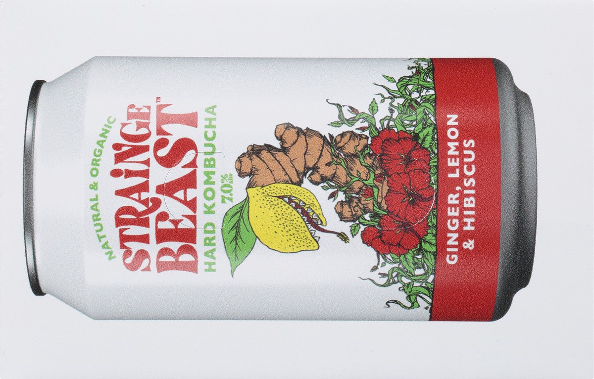 slide 2 of 10, Ginger, Lemon & Hibiscus Hard Kombucha 6 Pack (12oz Cans), 12 oz