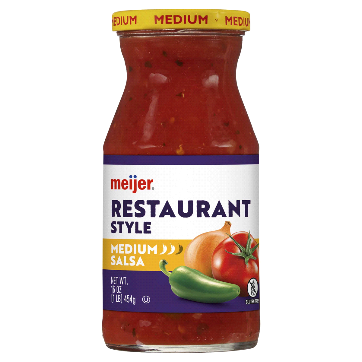 slide 1 of 17, Meijer Medium Restaurant Style Salsa, 16 oz