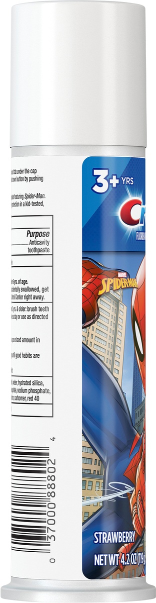 slide 3 of 6, Crest Kid's Toothpaste Pump, featuring Marvel's Spiderman, Strawberry Flavor, 4.2 oz, 4.2 oz