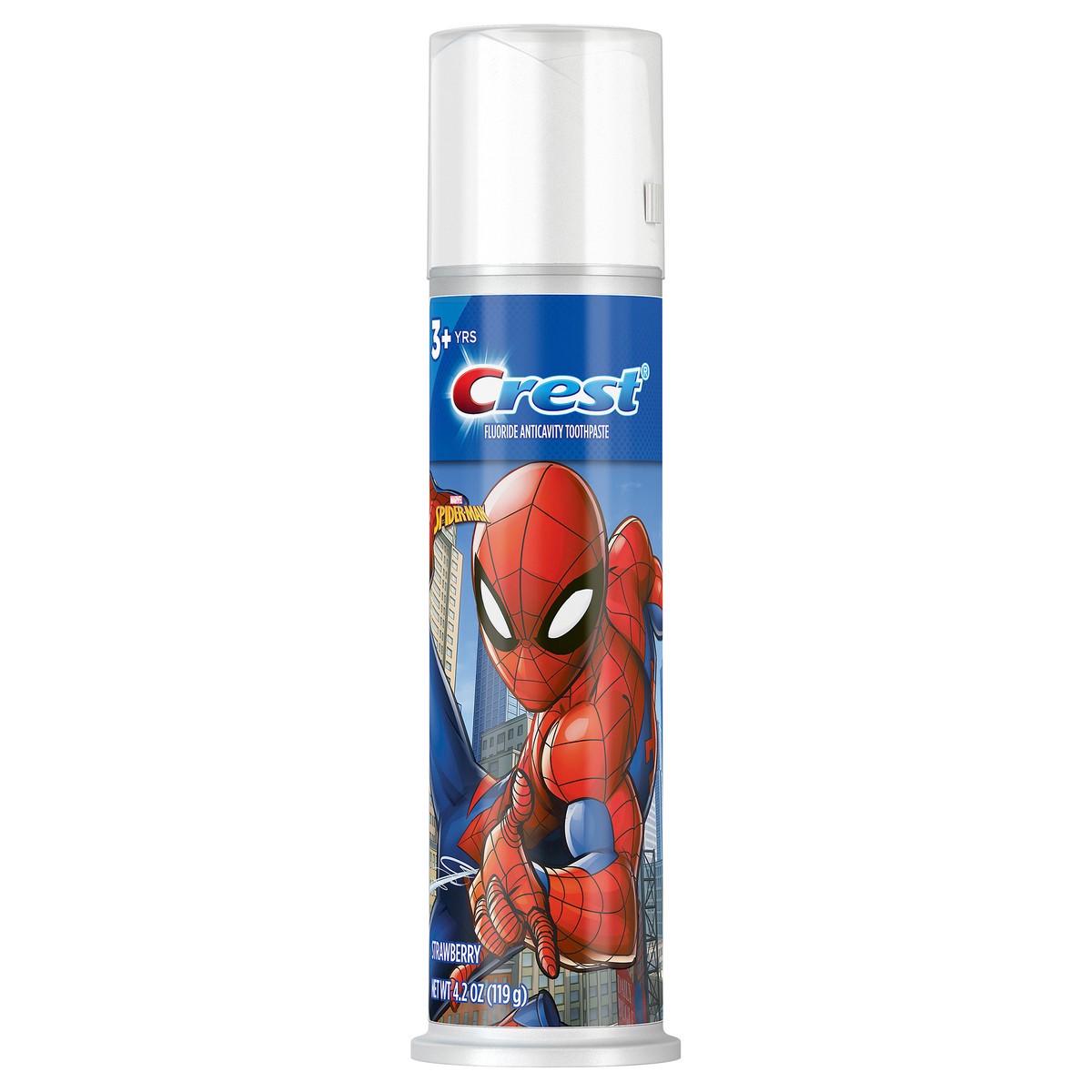 slide 1 of 5, Crest Kid's Toothpaste Pump, featuring Marvel's Spiderman, Strawberry Flavor, 4.2 oz, 4.2 oz