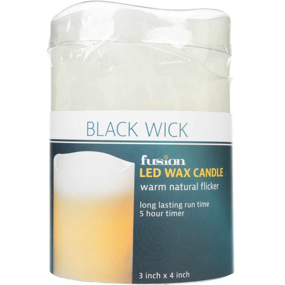 slide 3 of 5, Sterno Home Led Wax Candle - White, 3 in x 4 in
