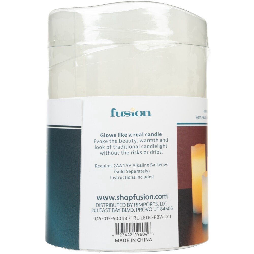 slide 4 of 5, Sterno Home Led Wax Candle - White, 3 in x 4 in