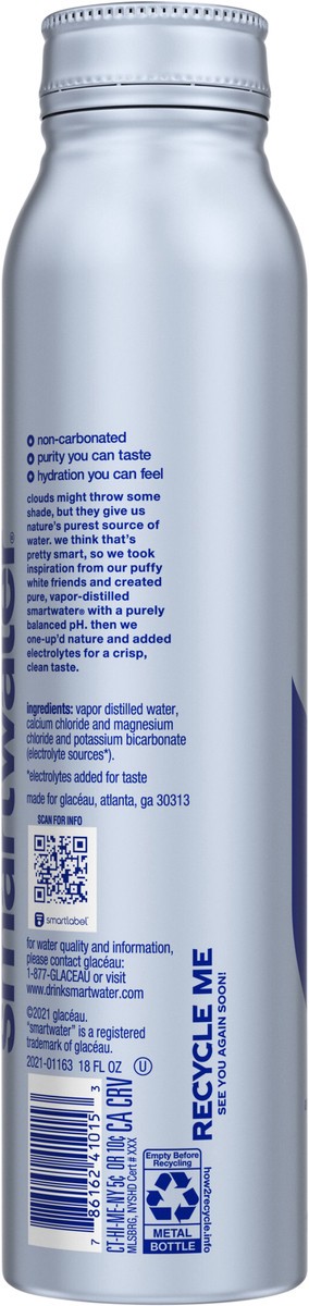 slide 9 of 9, smartwater nutrient-enhanced water Bottle, 18 fl oz, 18 fl oz