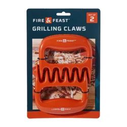 Fire & Feast Barbecue Grilling Claws - 2 ct, Red