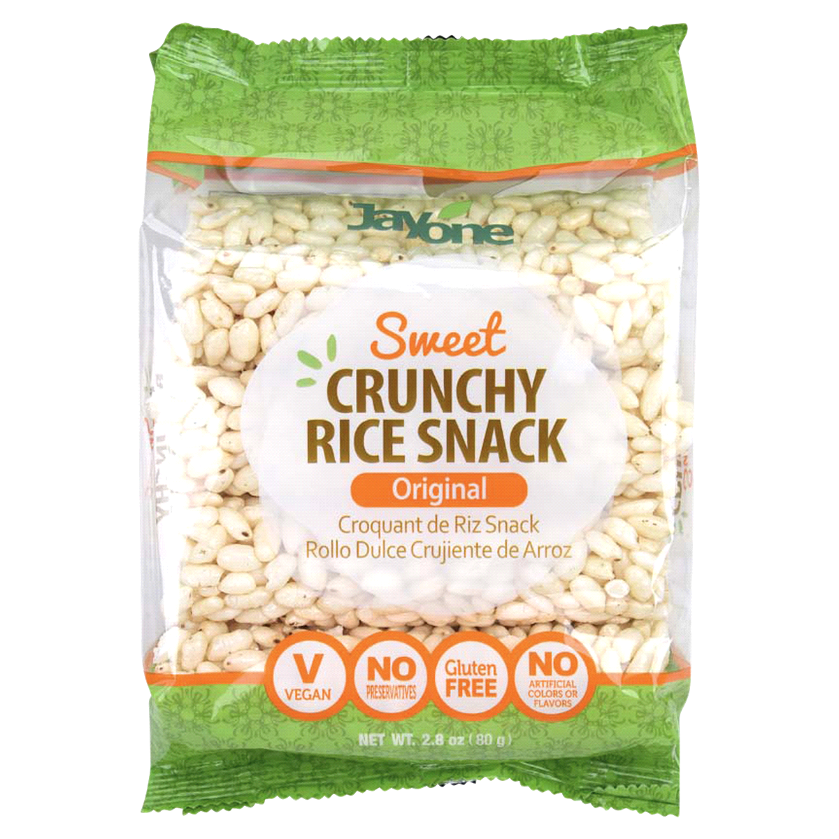 slide 1 of 6, Jayone Rice Snack, Crunchy, Sweet, Original, 2.82 oz