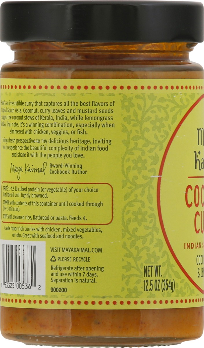 slide 9 of 9, Maya Kaimal Sauce Simmer Coconut Curry - 12.5 OZ, 12.5 oz