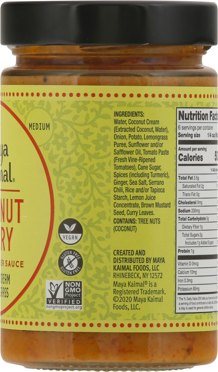 slide 4 of 9, Maya Kaimal Sauce Simmer Coconut Curry - 12.5 OZ, 12.5 oz