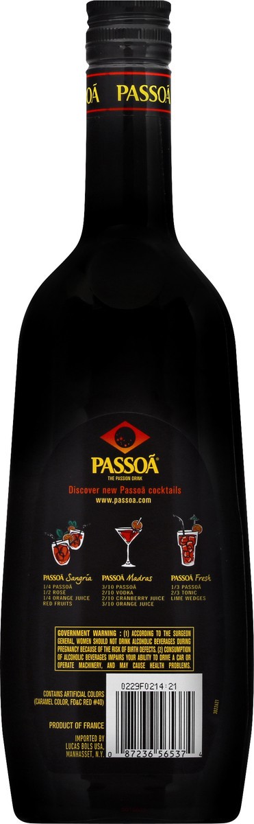 slide 4 of 8, PASSOA Passion Fruit Juice Liqueur 750 ml, 750 ml