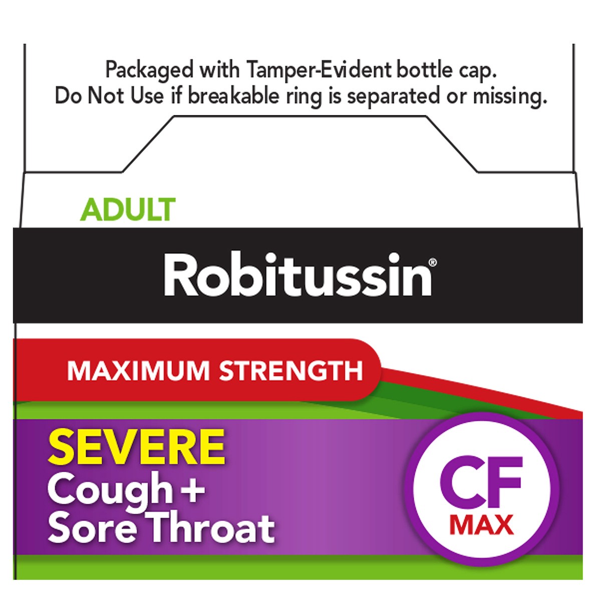 Robitussin Adult Maximum Strength Severe Cough Sore Throat Relief Medicine Cough Suppressant 2918