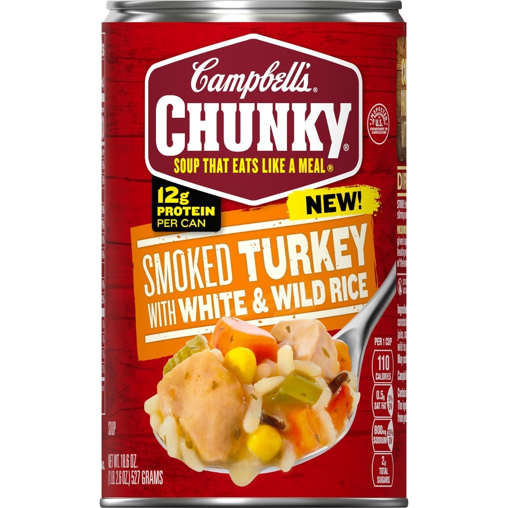 Campbell's Chunky Smoked Turkey With White Wild Rice Soup 18.6 oz Shipt