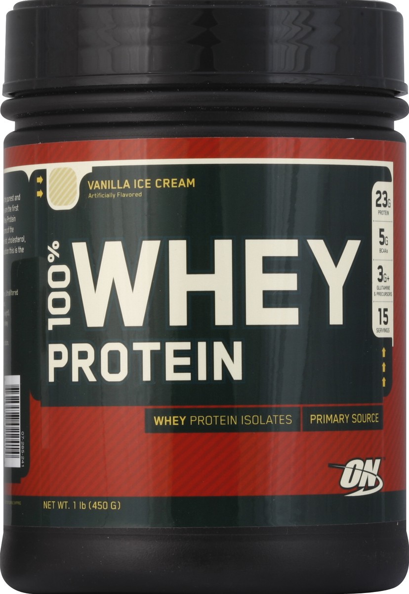 slide 2 of 3, ON Whey Protein 1 lb, 1 lb