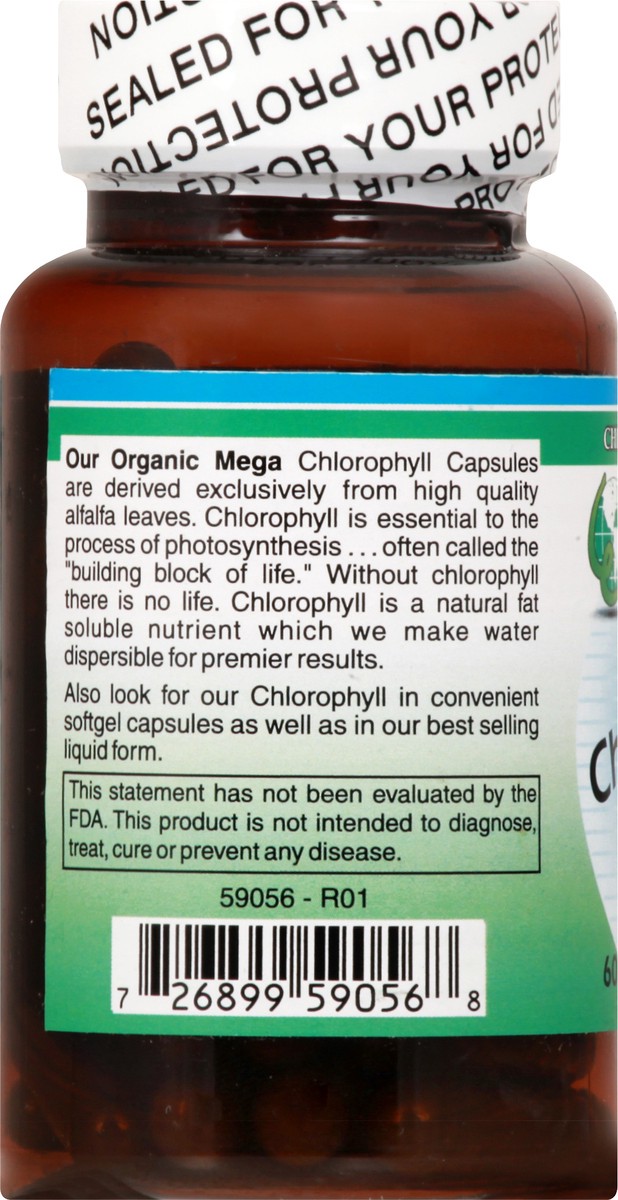 slide 8 of 12, World Organic 100 mg Vegetarian Caps Mega Chlorophyll 60 ea, 60 ct