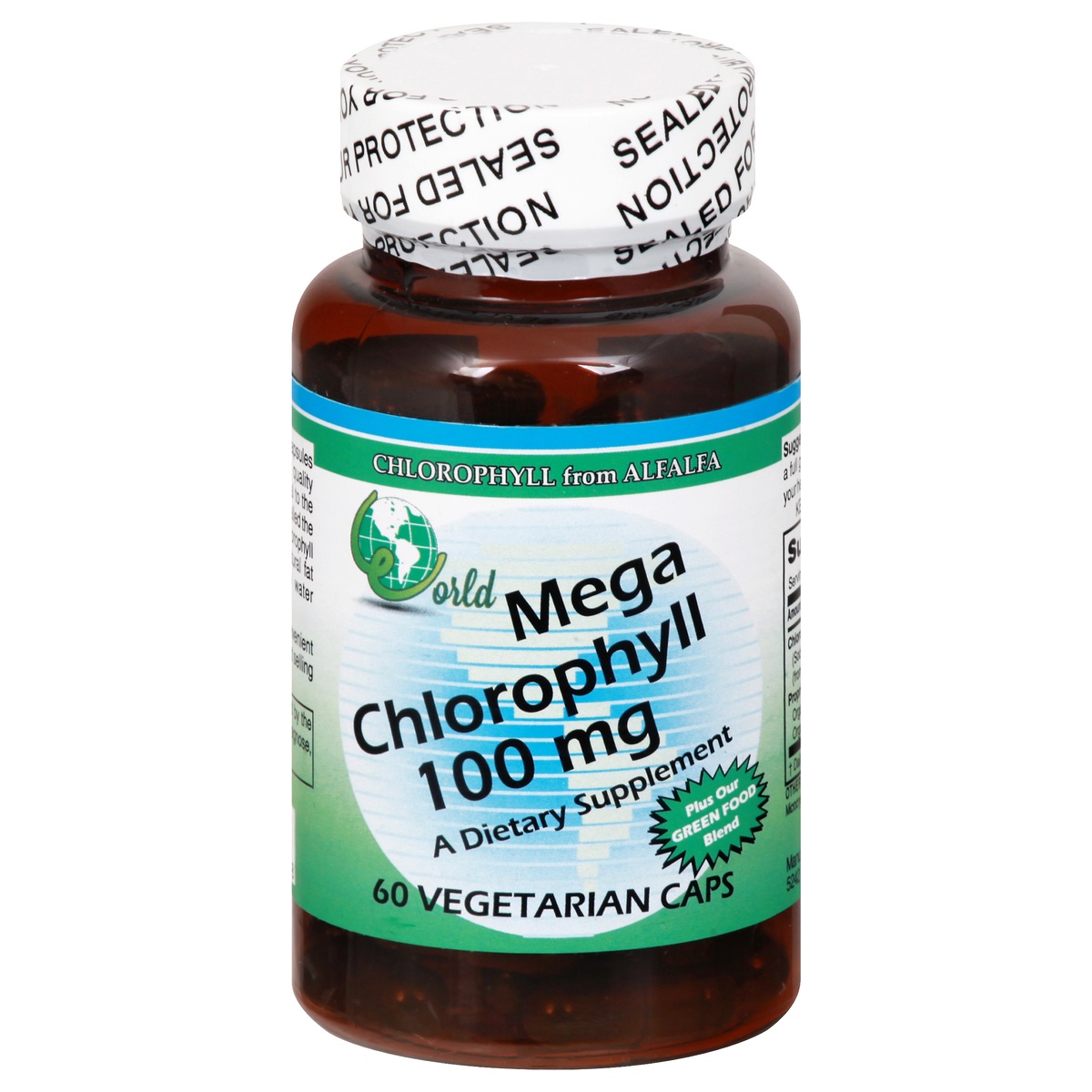 World Organic Mega Chlorophyll 100 mg Capsules 60 ct Shipt