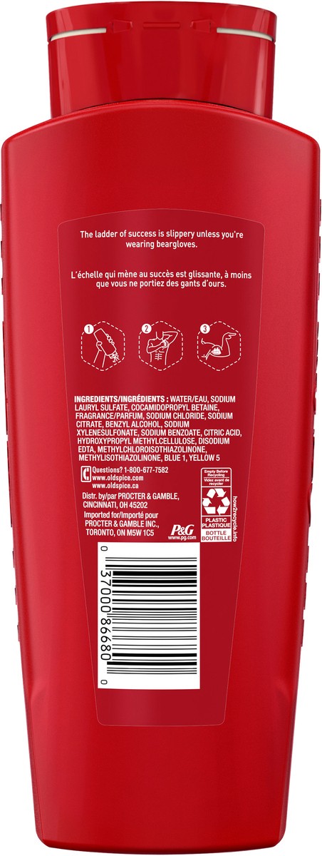 slide 2 of 3, Old Spice Body Wash for Men, Bearglove, Long Lasting Lather, 16 FL OZ, 16 fl oz