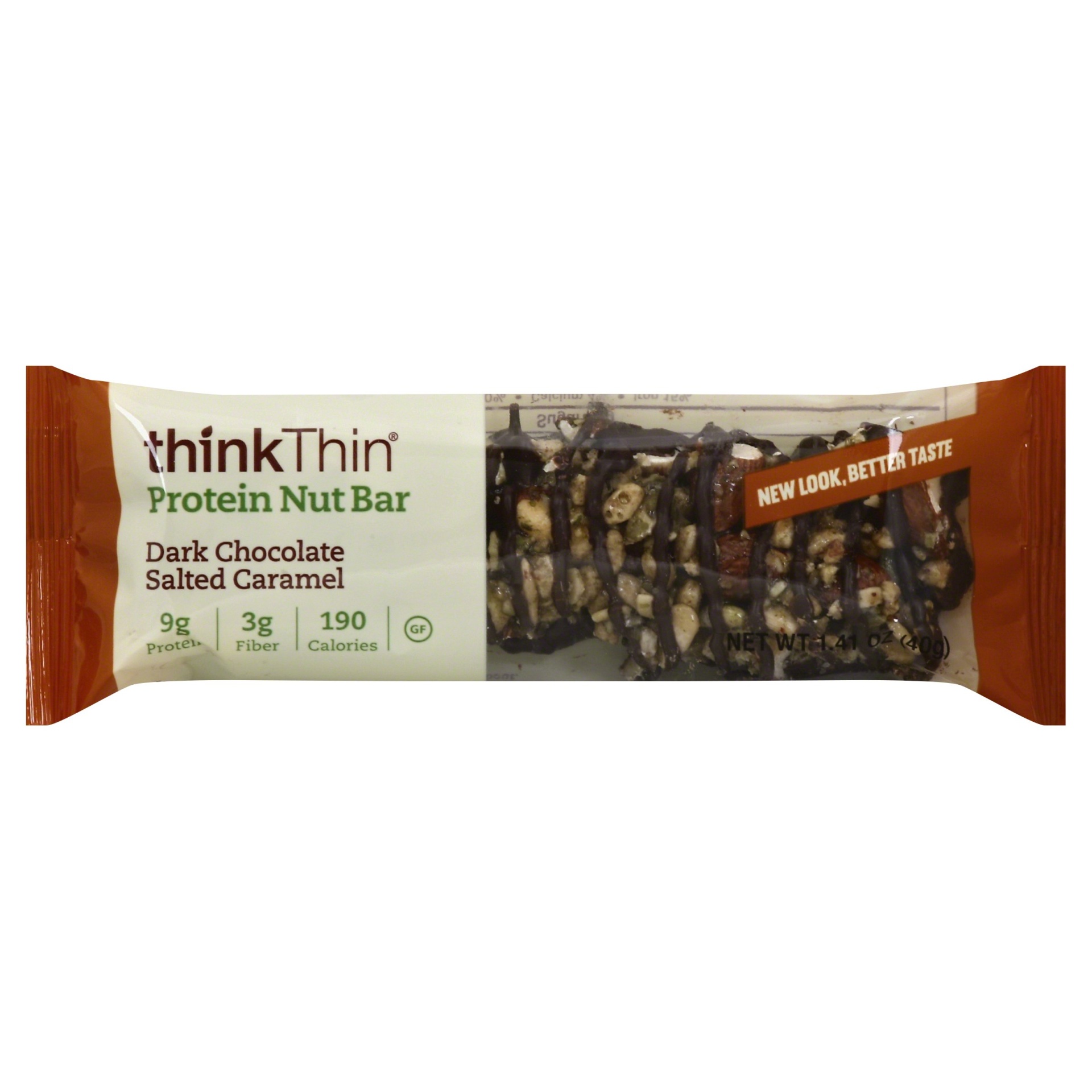 slide 1 of 1, thinkThin Caramel Dip Mixed Nut Chocolate Bar, 1.41 oz