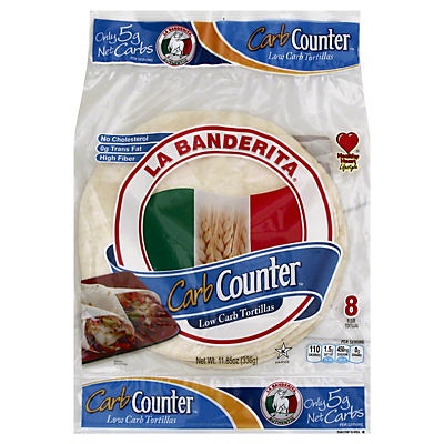 slide 1 of 1, La Banderita Carb Counter Low Carb Tortillas, 8 ct