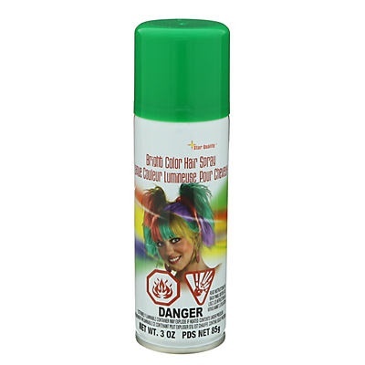 slide 1 of 1, Rubie's Costume Green Bright Color Hairspray, 3 oz