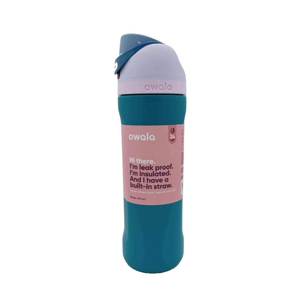 slide 1 of 1, Owala Freesip Water Bottle - Tickle-Me Teal, 24 oz