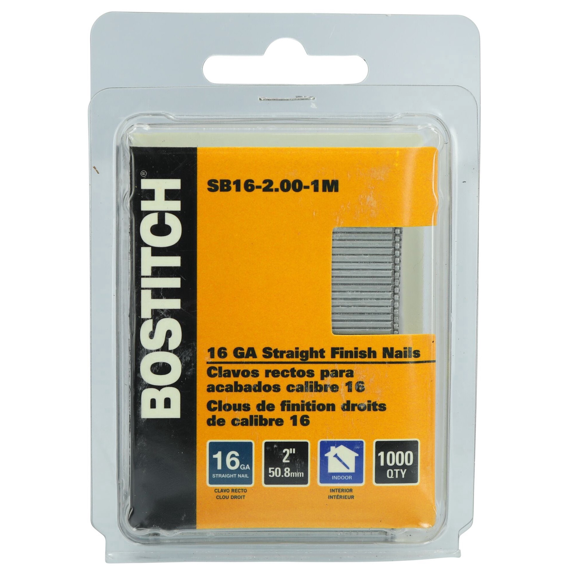 slide 2 of 3, Finish Nail 2" 16Ga, 2 in