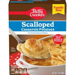 Betty Crocker Scalloped Casserole Potatoes, Made With Real Cheese, Family Size, 7 oz Box