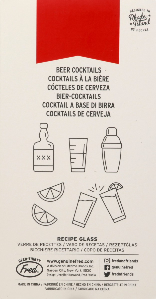 slide 2 of 8, Fred Recipe Glass 1 ea, 1 ct