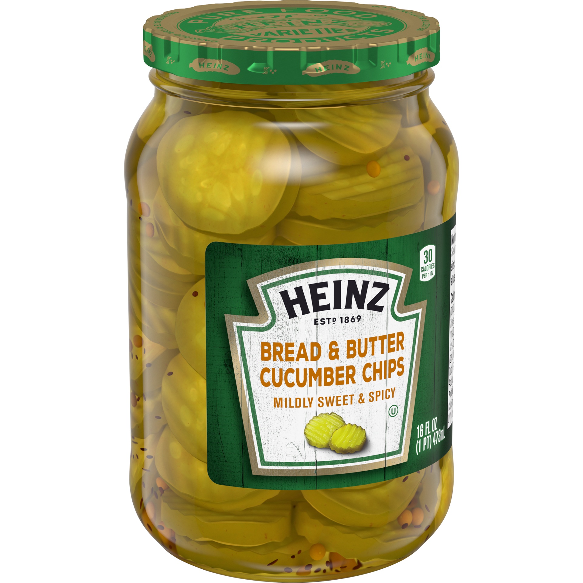 slide 3 of 7, Heinz Bread & Butter Pickles, 16 fl oz