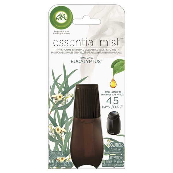 slide 1 of 9, Air Wick Essential Mist Eucalyptus Fragrance Mist 0.67 oz, 0.67 oz