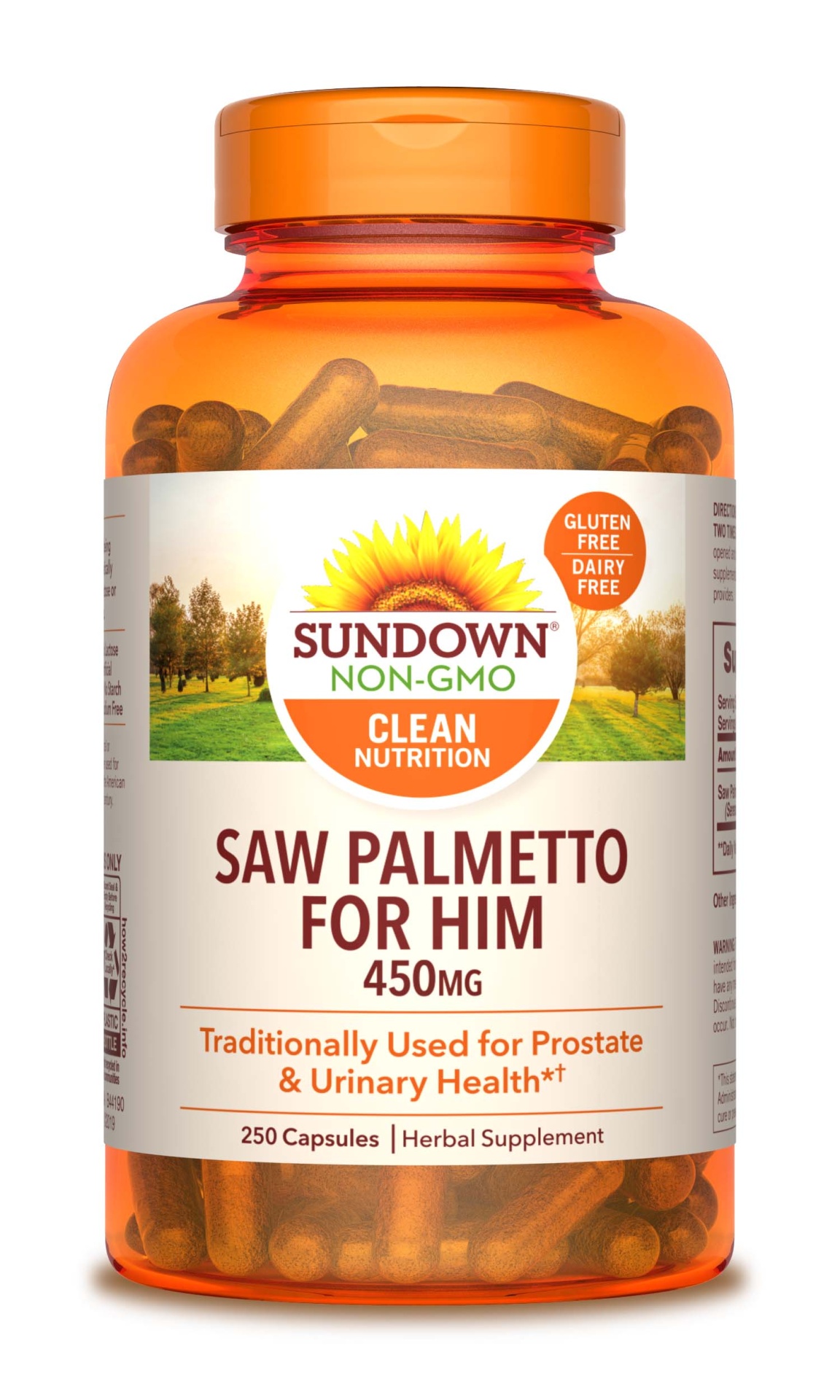 slide 1 of 1, Sundown Naturals Saw Palmetto Caps, 250 ct