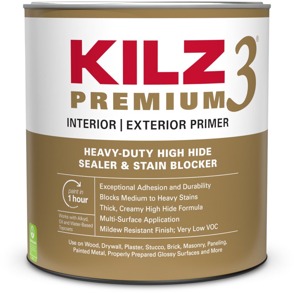 slide 1 of 5, KILZ 2 All-Purpose Interior/Exterior Multi-purpose Water-based Wall and Ceiling Primer (1-quart), 1 ct