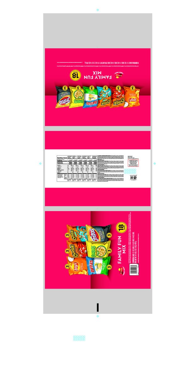 slide 6 of 8, Frito-Lay Snacks Family Fun Mix Variety 16 7/8 Oz, 18 Count, 18 ct