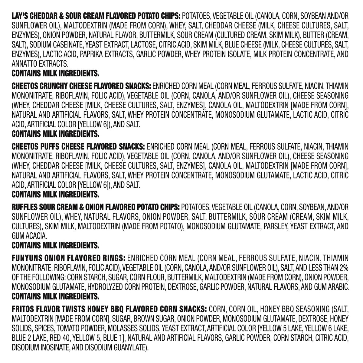 slide 7 of 8, Frito-Lay Snacks Family Fun Mix Variety 16 7/8 Oz, 18 Count, 18 ct