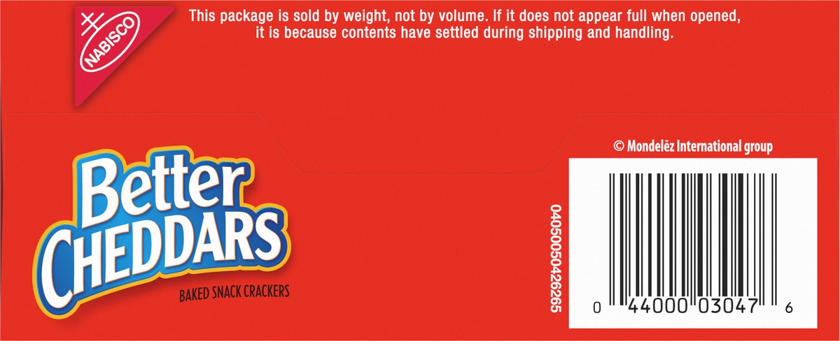 slide 4 of 9, Nabisco Better Cheddars Baked Snack Crackers, 6.5 oz