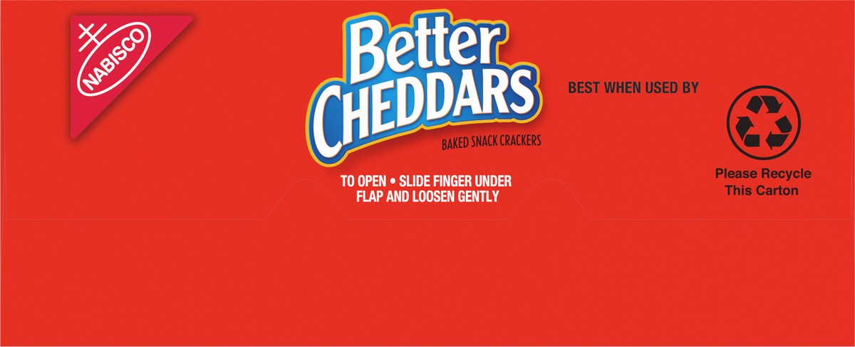 slide 9 of 9, Nabisco Better Cheddars Baked Snack Crackers, 6.5 oz