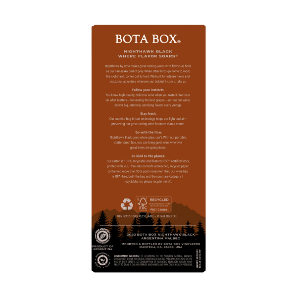 slide 6 of 13, Bota Box Malbec Red Wine International, 3 liter