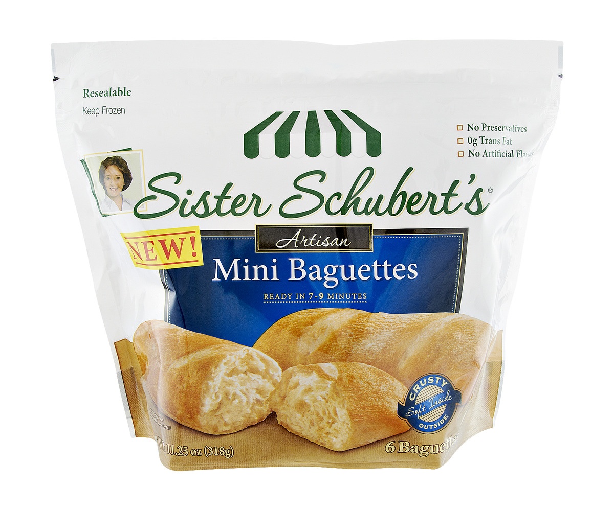 slide 1 of 1, Sister Schubert's Artisan Mini Baguettes, 11.25 oz