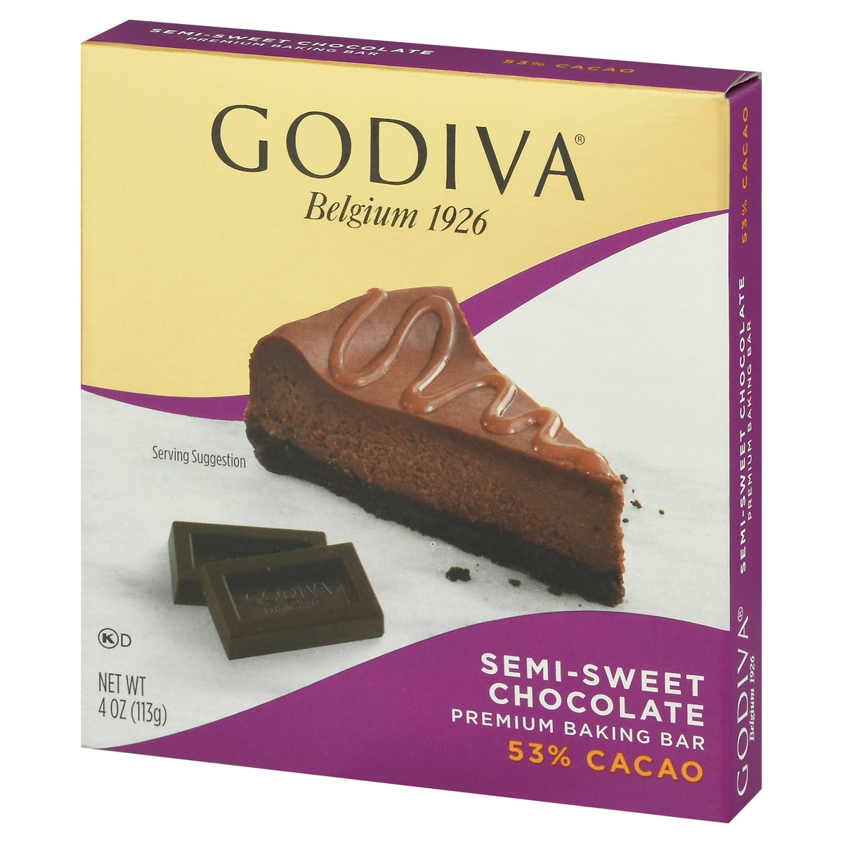 slide 2 of 12, Godiva 53% Cacao Semi-Sweet Chocolate Premium Baking Bar 4 oz, 4 oz