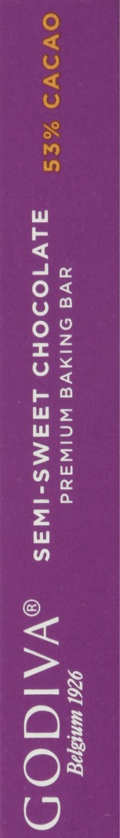 slide 8 of 12, Godiva 53% Cacao Semi-Sweet Chocolate Premium Baking Bar 4 oz, 4 oz